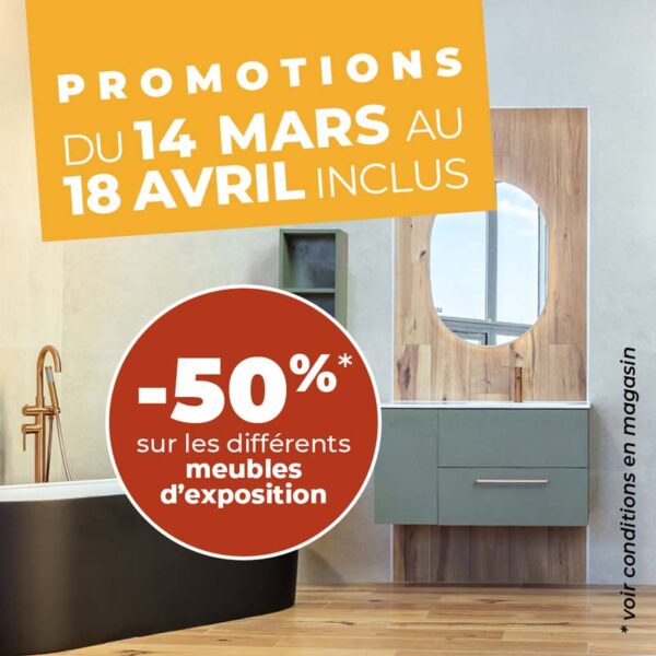 la maison du carrelage promotion avril2026 meuble exposition